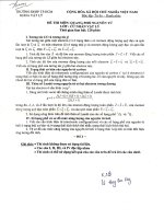 Đề thi môn: Quang phổ nguyên thủy docx