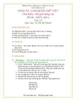 Giáo án mầm non chương trình đổi mới: Chủ điểm : thế giới động vật - Đề tài : chữ b, chữ c potx