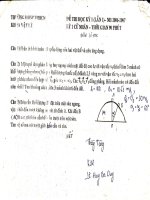 Đề thi khóa 32 trường ĐHSP năm 1 khoa vật lý - Cơ học docx