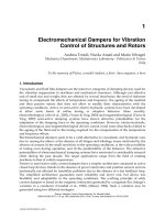 electromechanical dampers for vibration control of structures and rotors