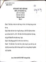 Đề thi khóa 32 trường ĐHSP năm 2 khoa vật lý - An toàn bức xạ 2 ppt