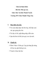 Giáo án mầm non chương trình đổi mới: Bài thơ: Đàn gà con potx