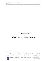 ĐỒ ÁN TỐT NGHIỆP NGÀNH MÁY TÀU - CHƯƠNG 6 TÍNH CHỌN DÀN BAY HƠI doc