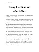 Khí quyển và hải dương - Giáng thủy: Nước rơi xuống trái đất docx