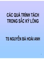 Bài giảng : CÁC QUÁ TRÌNH TÁCH TRONG SẮC KÝ LỎNG part 1 docx