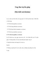 Ung thư tuyến giáp (thyroid carcinoma) doc