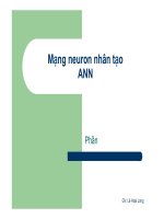 Mạng neuron nhân tạo ANN pps