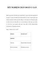 XÉT NGHIỆM CHẨN ĐOÁN U GAN pps