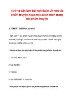 Hướng dẫn làm bài nghị luận về một tác phẩm truyện hoặc một đoạn trích trong tác phẩm truyện pps