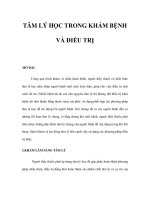 TÂM LÝ HỌC TRONG KHÁM BỆNH VÀ ĐIỀU TRỊ doc