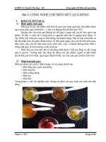 Thí nghiệm công nghệ thực phẩm 1 - Bài 4: CÔNG NGHỆ CHẾ BIẾN MỨT QUẢ ĐÔNG ppsx
