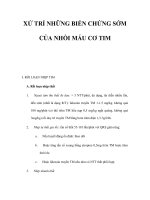 XỬ TRÍ NHỮNG BIẾN CHỨNG SỚM CỦA NHỒI MÁU CƠ TIM ppt