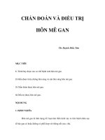 CHẨN ĐOÁN VÀ ĐIỀU TRỊ HÔN MÊ GAN docx
