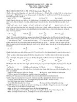 ĐỀ THI THỬ ĐẠI HỌC LẦN 3 NĂM 2011 MÔN VẬT LÝ pdf