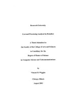 luận văn cost and processing analysis for retailers