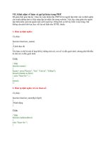 Khái niệm về hàm và gọi lại hàm trong PHP pptx