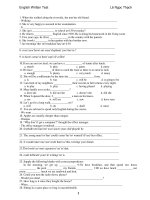 English Written Test pot