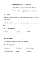 Lesson Plan (grade 11 – advanced) Period 114 doc