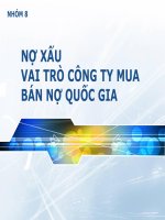 thực trạng nợ xấu nghành ngân hàng vn 2012 và giải pháp