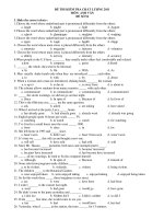 ĐỀ THI KIỂM TRA CHẤT LƯỢNG 2011 MÔN: ANH VĂN - ĐỀ SỐ 54 pps