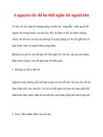 6 nguyên tắc để bé biết nghe lời người lớn pot