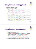 Bài giảng : Kỹ thuật điện thoại - Chuyển mạch kỹ thuật số part 2 pdf
