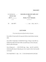 MẪU QUYẾT ĐỊNH V/v gia hạn thời gian tạm dừng làm thủ tục hải quan pdf