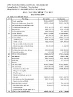 công ty cổ phần xi măng sông đà báo cáo tài chính tóm tắt quý 3 năm 2007