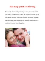 Điều mang lại tình yêu bền vững doc