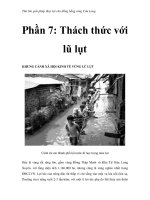 Thử tìm giải pháp thủy lợi cho đồng bằng sông Cửu Long - Phần 7: Thách thức với lũ lụt docx