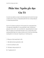 Lịch Sử Tư Tưởng trước Marx - Phần Sáu: Nguồn gốc đạo Gia Tô pptx