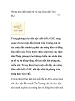 Phong trào đấu tranh tự vệ của nông dân Yên Thế potx