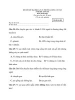 ĐỀ THI THỬ ĐẠI HỌC LẦN II TRƯỜNG LƯƠNG VĂN TỤY NĂM HỌC 2010-2011 MÔN SINH_2 potx