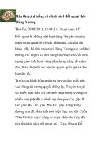 Rùa thần, trĩ trắng và chính sách đối ngoại thời Hùng Vương ppt