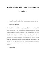 KHÁM 12 ÐÔI DÂY THẦN KINH SỌ NÃO – PHẦN 2 pot