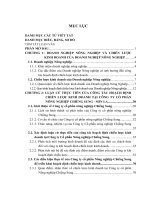 Luận văn một số giải pháp nhằm triển khai hoạch định chiến lược kinh doanh tại công ty cổ phần nông nghiệp chiềng sung