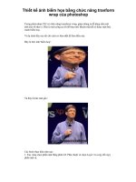 Thiết kế ảnh biếm họa bằng chức năng tranform wrap của photoshop phần 1 doc