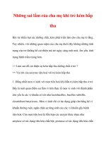 Những sai lầm của cha mẹ khi trẻ kém hấp thu potx