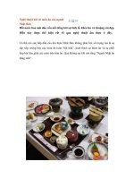 Nghệ thuật bài trí món ăn của người Nhật Bản pps