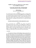 Nghiên cứu chế tạo và khảo sát các đặc trưng của cảm biến vi cơ đo lực docx