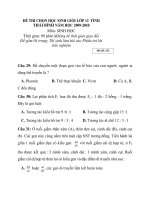 ĐỀ THI CHỌN HỌC SINH GIỎI LỚP 12 TỈNH THÁI BÌNH NĂM HỌC 2009-2010 pdf