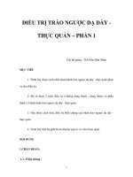 ĐIỀU TRỊ TRÀO NGƯỢC DẠ DÀY THỰC QUẢN – PHẦN 1 ppsx