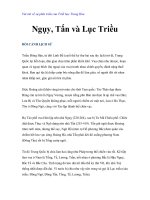 Vài nét về sự phát triển của Triết học Trung Hoa - Ngụy, Tấn và Lục Triều pptx