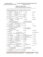 KỲ THI CHỌN HỌC SINH GIỎI TRƯỜNG LỚP 12 NĂM HỌC 2010 - 2011 docx