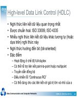 Kỹ thuật truyền số liệu : Điều khiển ở lớp liên kết dữ liệu part 4 pot