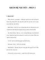 KHÁM HỆ NỘI TIẾT – PHẦN 1 ppsx