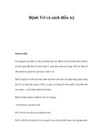 Bệnh Trĩ và cách điều trị docx