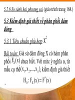 Chương 5. Kiểm định giả thiết (phần 2) doc