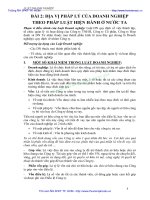 BÀI GIẢNG LUẬT DOANH NGHIỆP - BÀI 2: ĐỊA VỊ PHÁP LÝ CỦA DOANH NGHIỆP THEO PHÁP LUẬT HIỆN HÀNH Ở NƯỚC TA pot