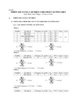 thiết kế cung cấp điện cho phân xưởng dệt